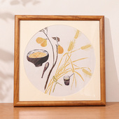 实木装 裱画框正方形50cm刺绣十字钻石画裱框38国画定制33相框挂墙