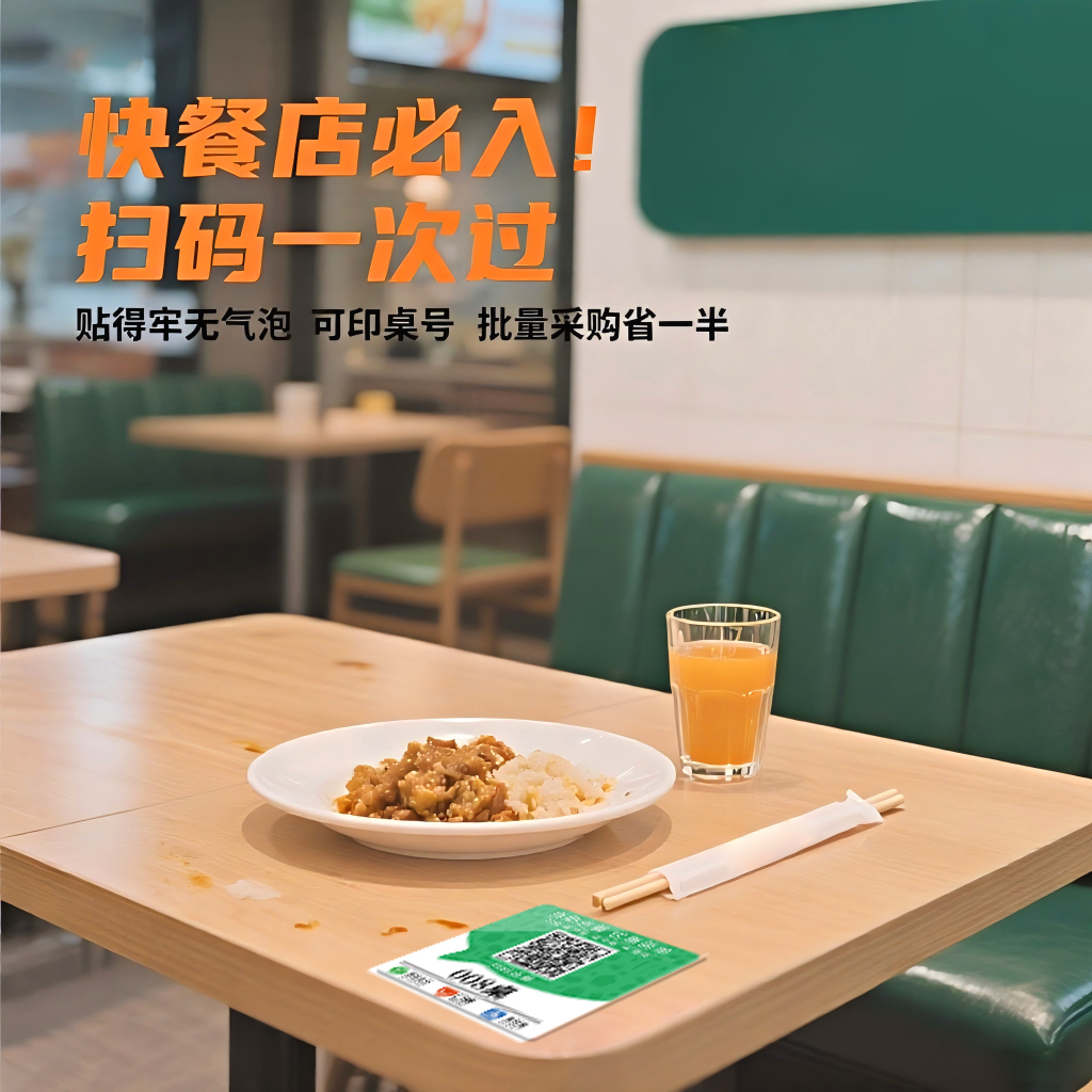 商用款手机扫码收银二维码桌贴牌