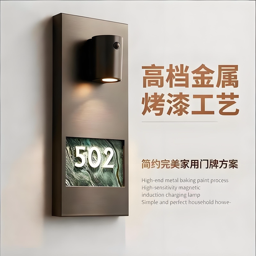 入户门牌号家用新款高级感轻奢