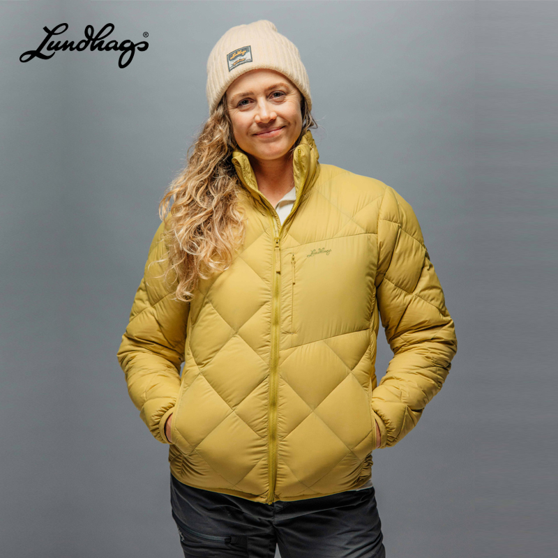 隆哈保暖轻量女白鸭绒