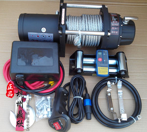 促销鼎欣电动绞盘越野汽车牵引自救12V24V6000磅吉姆尼卷扬机绞车