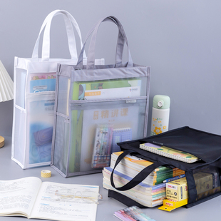 手提袋学生拎书袋美术补习袋高初中生小学生男女生一年级男女孩书包收纳文件袋补课包儿童轻便课外补习专用包