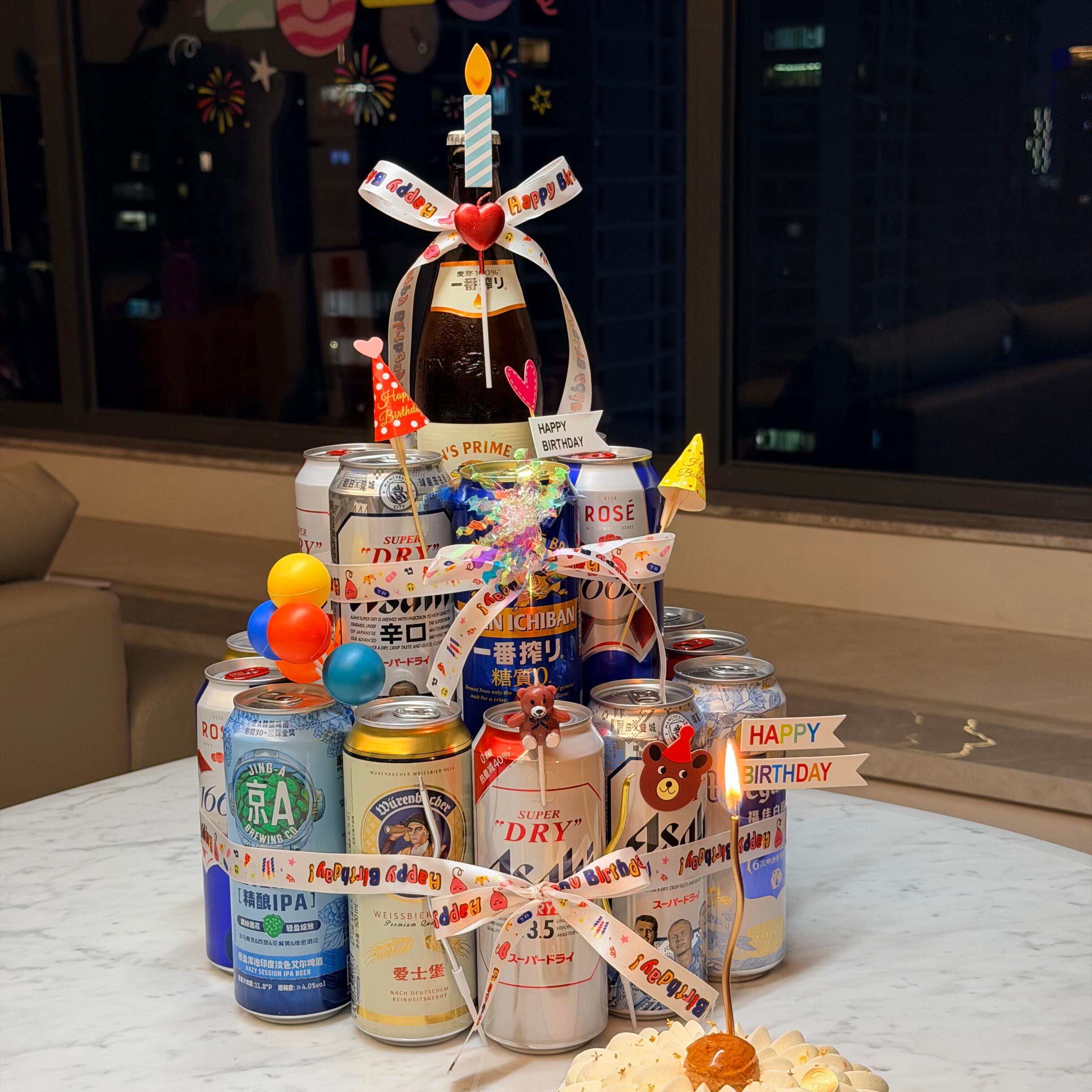 【生日女友力】啤酒蛋糕diy材料包手工礼物送男友生日惊喜情人节