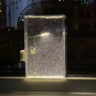 雪夜流麻小夜灯雪花氛围感创意diy手工治愈系网礼物自制材料包