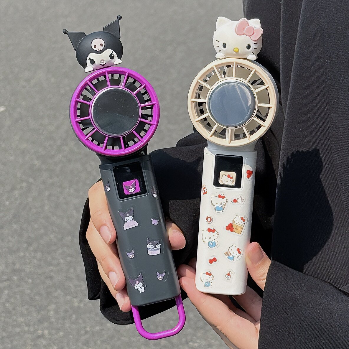 女生可爱手持小风扇2025新款半导体制冷风扇usb充电户外降温神器