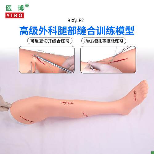 医博BIX-LF2高级外科手臂腿部缝D合训练模型切开缝合包扎止血训练