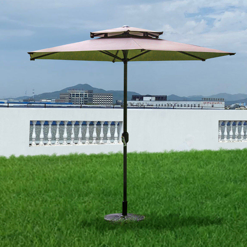 遮阳伞防雨遮阳2.5米雨伞双层顶
