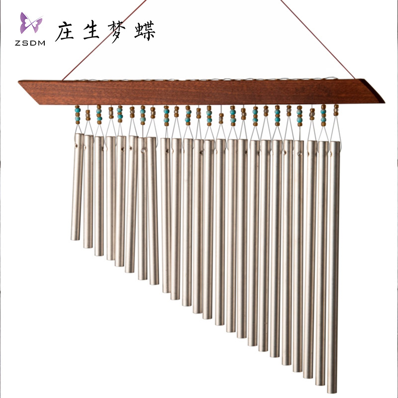 手持排铃庄生梦蝶疗愈摆件