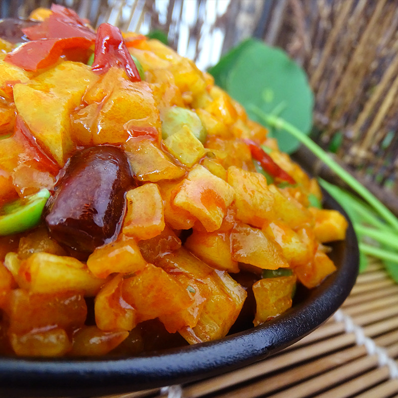 永超花生酱丁9斤五仁酱菜开味脆萝卜丁红油萝卜干下饭小咸菜腌菜