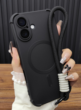 适用苹果17ProMax手机壳iPhone15玻璃镜头膜14Plus气囊防摔13磁吸充电12液态硅胶15新款全包保护套高级A08