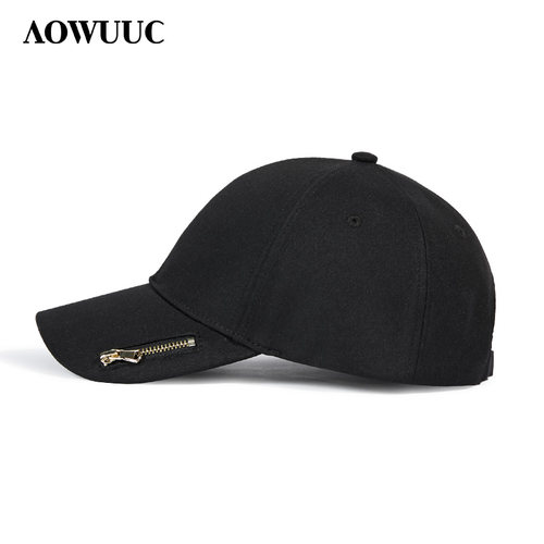 aowuuc棒球帽女韩版潮牌百搭拉链