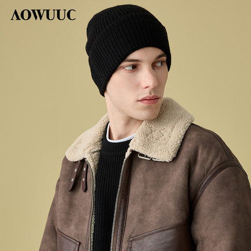 AOWUUC新款羊毛帽针织帽