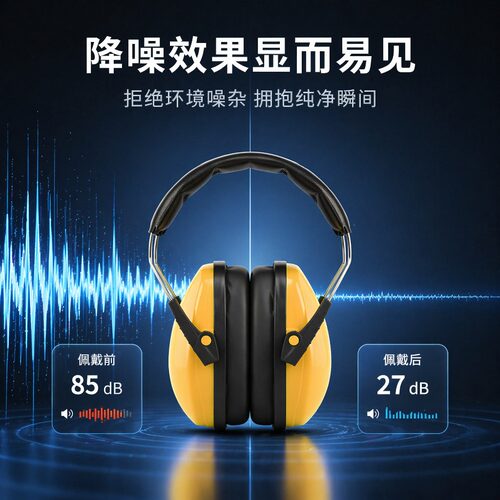 宿舍隔音降噪耳罩头戴式耳塞工业