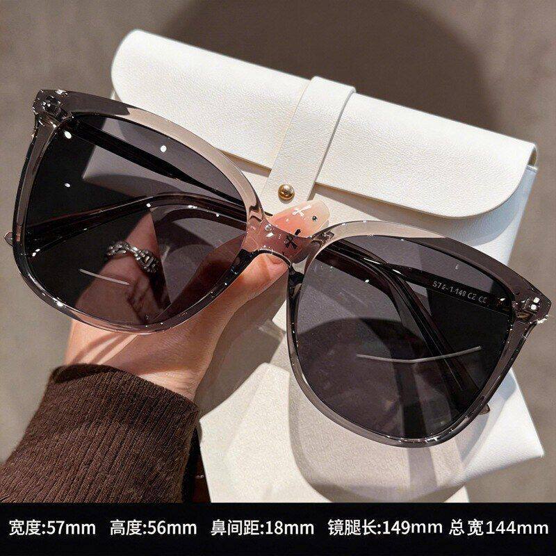 2026驾驶框开车偏光太阳镜超大镜高级感女墨镜灰色防紫外线透新款