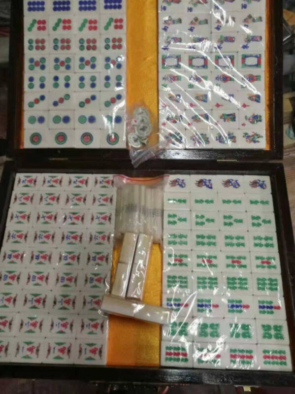 复古仿旧仿古仿民国竹骨麻将牌牛骨竹子牌九扑克四大名著刘建国刻
