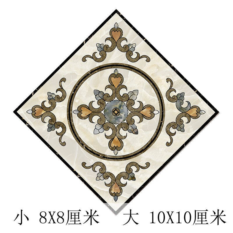 地砖贴花磁砖贴角贴纸自粘瓷砖中式地面pvc耐磨厨房贴花防水对角