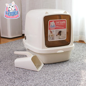 猫乐适猫耳朵全封闭猫砂盆特大号防外溅成幼猫咪厕所铲屎宠物用品
