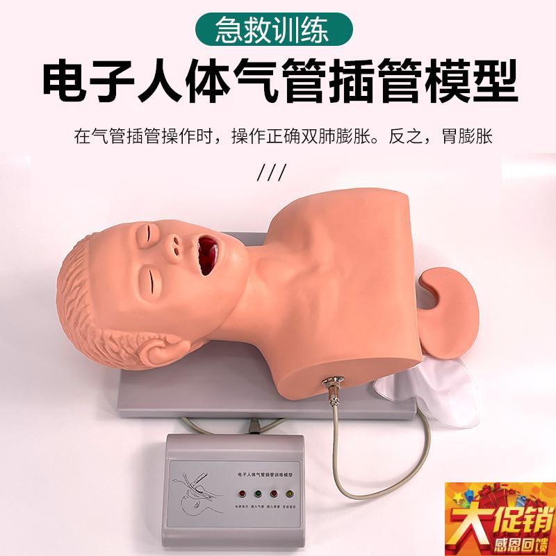 电子人体气管插管模型J5sS口鼻咽成人气道急救医学护理培训人体模