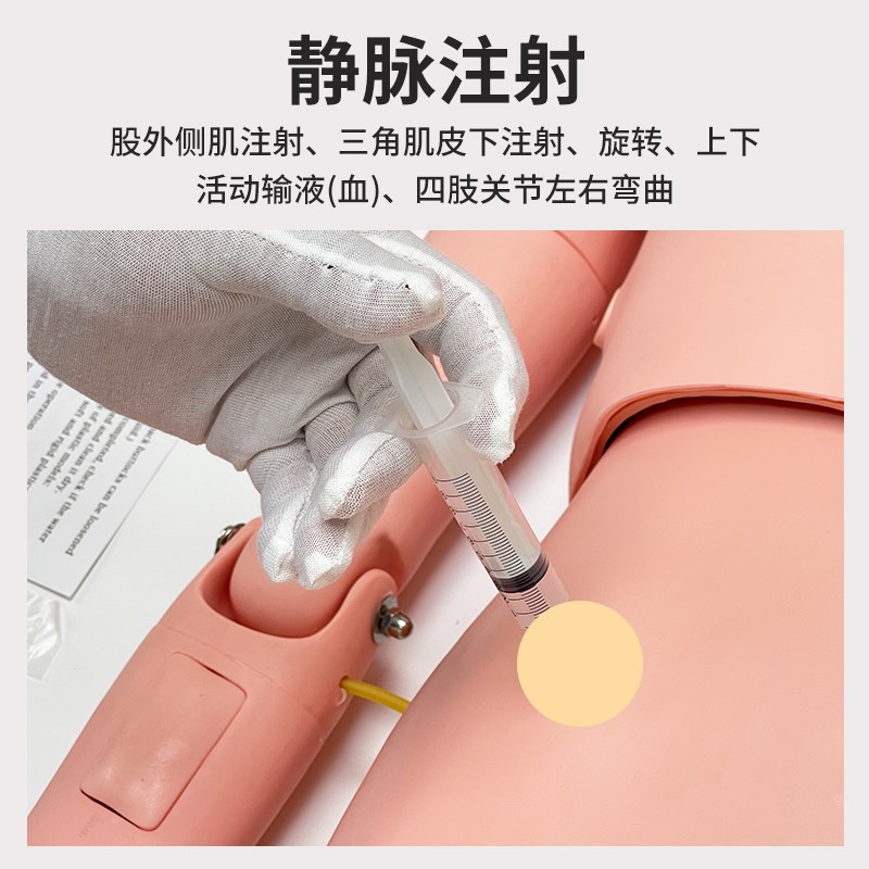 医学多功能护理人模型体模特护理培训操作橡皮Q假人心肺复苏模拟