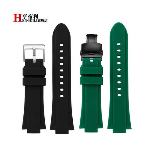 帝利防水柔软硅胶手表带适配TIMEX天美K时潮汐T2N720 T2N721男款