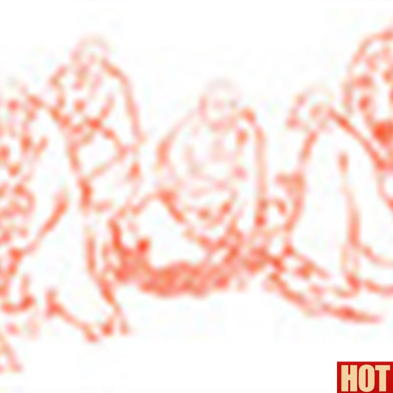 一罗汉图长卷人物C国画水墨画艺术微喷复制画宣纸画心装饰画