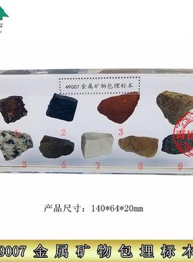 金属矿物包埋标本49007小学自然科学科O普教学仪器幼儿园教学