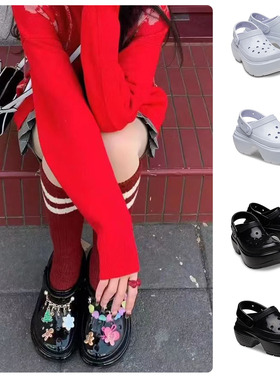 CROCS卡骆驰经典雪屋闪耀Clog洞洞鞋户外防滑运动休闲女鞋 209568