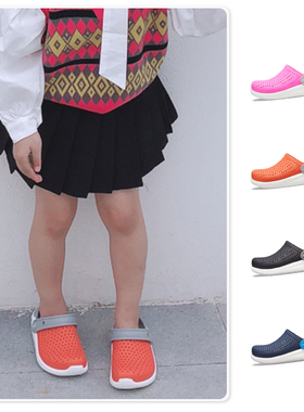 Crocs卡洛驰夏季儿童鞋轻便洞洞鞋LiteRide沙滩鞋透气凉鞋 205964