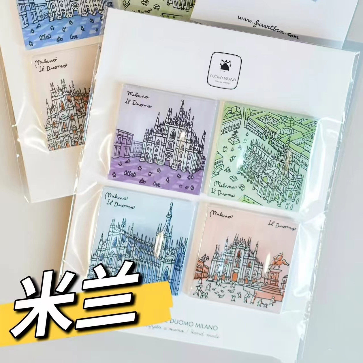 意大利亚克力文创冰箱贴纪念礼物