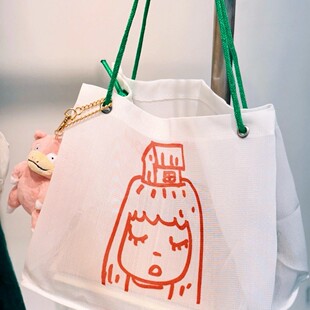 奈良美智台湾特展周边工具袋单肩手提高颜值多功能通勤托特包创新