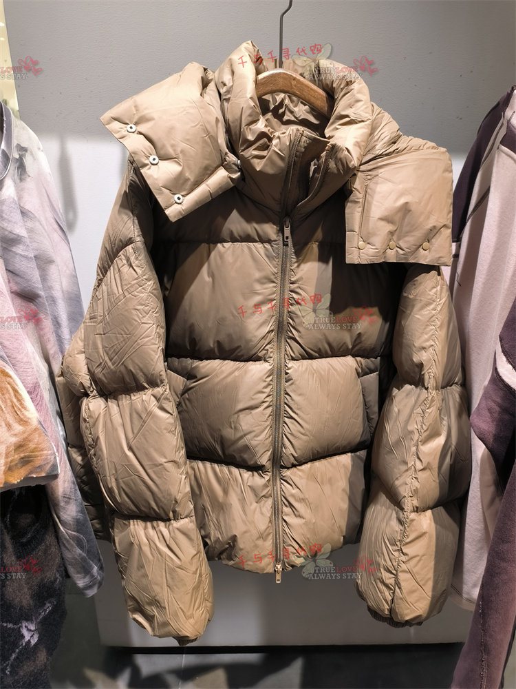 现货JNBY/江南布衣专柜正品2023冬季加厚面包鹅绒羽绒服5N0C14620