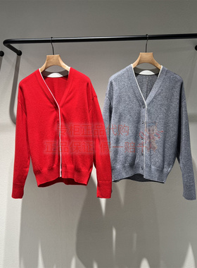 现货 商场同款国内代购 LESS女2026春2Q1316890红色V领开襟羊绒衫