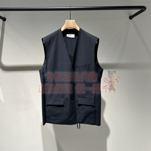 国内代购 LESS女装2025秋季商场同款 V领西装马甲外套女2P8524940