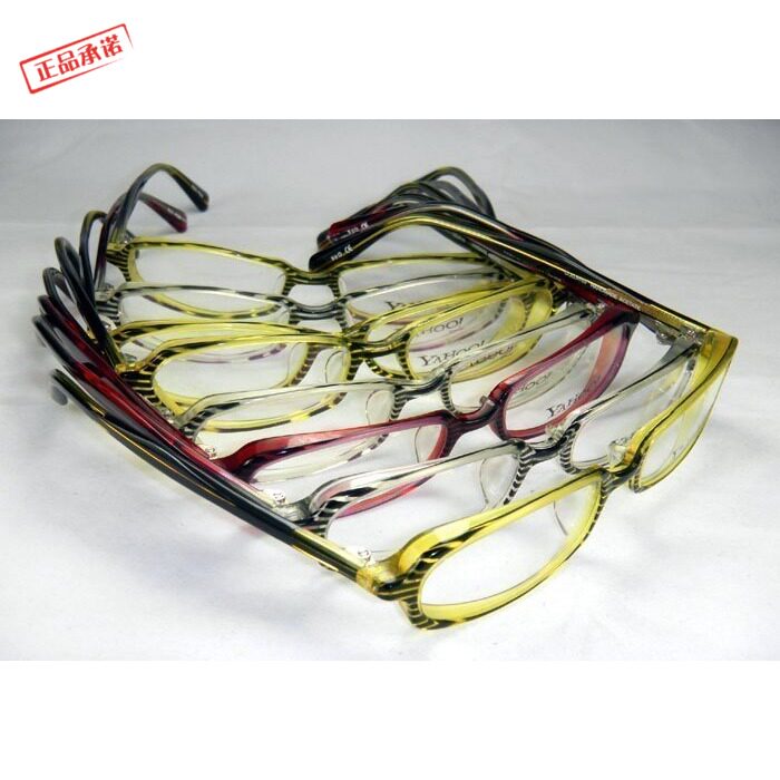 出口促销正品Yahoo名牌女士近视进口板材眼镜框品牌女式眼镜架
