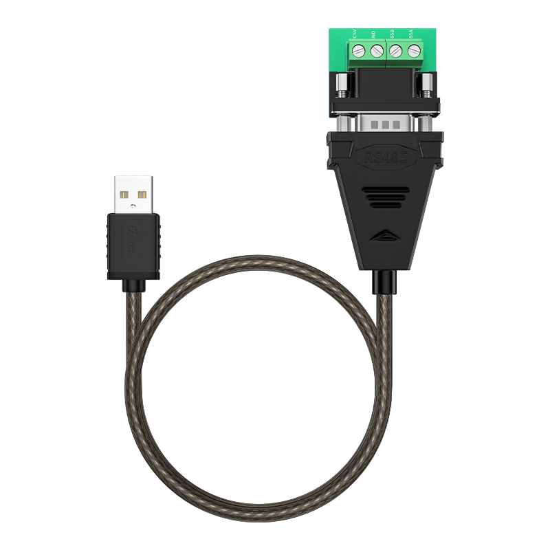 帝特usb转RS485串口线10Mbps波特率高速传输工业级通讯线COM转换器PLC刻字机数据线通讯模块双向传输