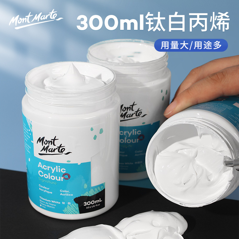white acrylic paint Montmartre 300ml Fine art wall  painting
