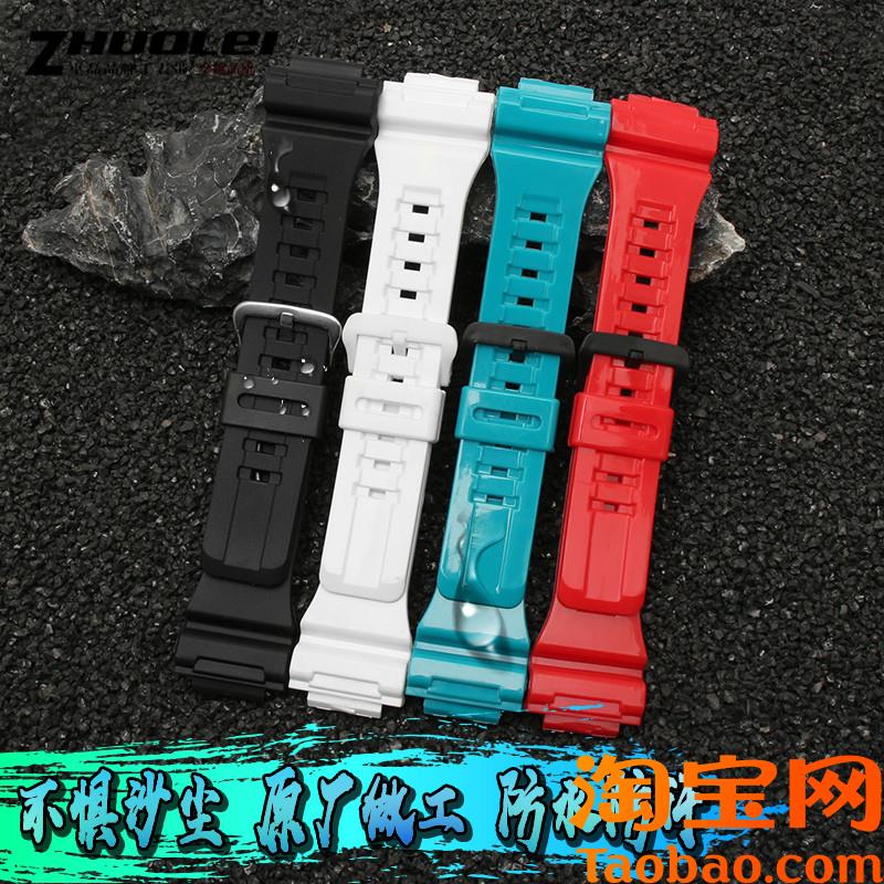 适配卡西欧aqs810男女学生树脂硅胶手表带AQ-HS800WAEQ110WW735H