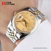 实心弧口不锈钢表链适用劳力士精钢手表带日志型钢带男配Y件20mm