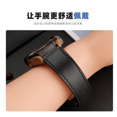 适配CASIO卡西欧Forester经典复古森林人真I皮表带FT-500WC-3B/5B