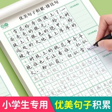 优美句子积累大全字帖小学生专用练字帖每日一练三四年级语文钢笔楷书练习硬笔书法练字本儿童练字贴抄写摘抄硬笔书法纸临摹练字本