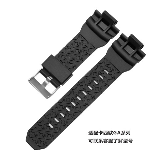 适用卡西欧GAWf-100B GA-150 200 201 300 310 GAS-100橡胶手表带
