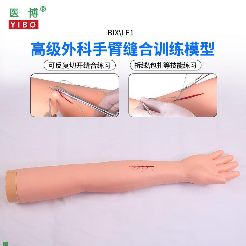 医博BIX-LF2高级外科手臂、腿部缝合训练模型切开缝S合包扎止血训
