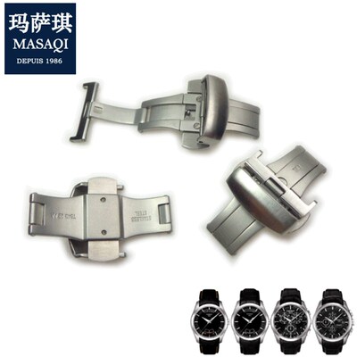 适配天梭皮带手表扣库图o系列T035627皮表带扣蝴蝶扣砂扣20mm22mm