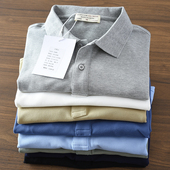 简约商务休闲男士 美式 翻领短袖 Polo衫 T恤 2025夏季 男纯棉短袖 新款