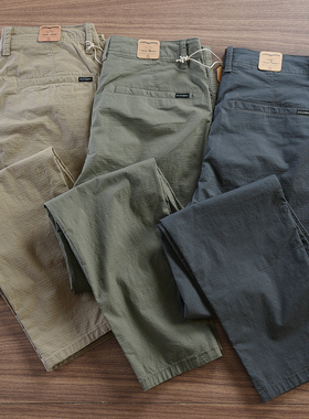 8205春秋厚款男士休闲裤新款爆款烟灰色开车全棉微弹小直筒长裤子