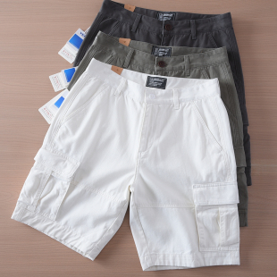 复古纯棉工装 美式 短裤 男直筒宽松休闲五分裤 潮 2025夏季 中裤 新款