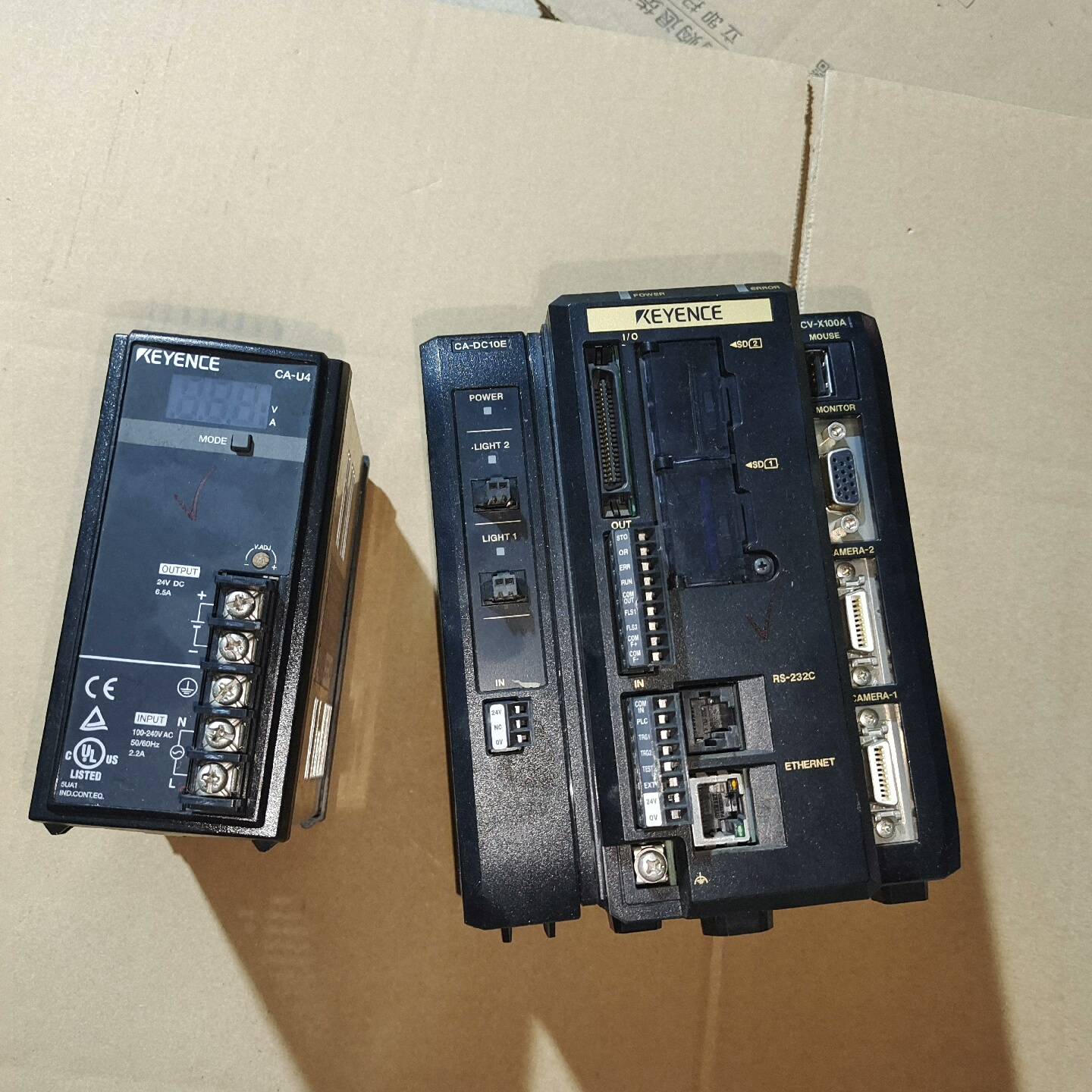 询价购-基恩士控制器二手，型号CV-X100A，CA-DC1