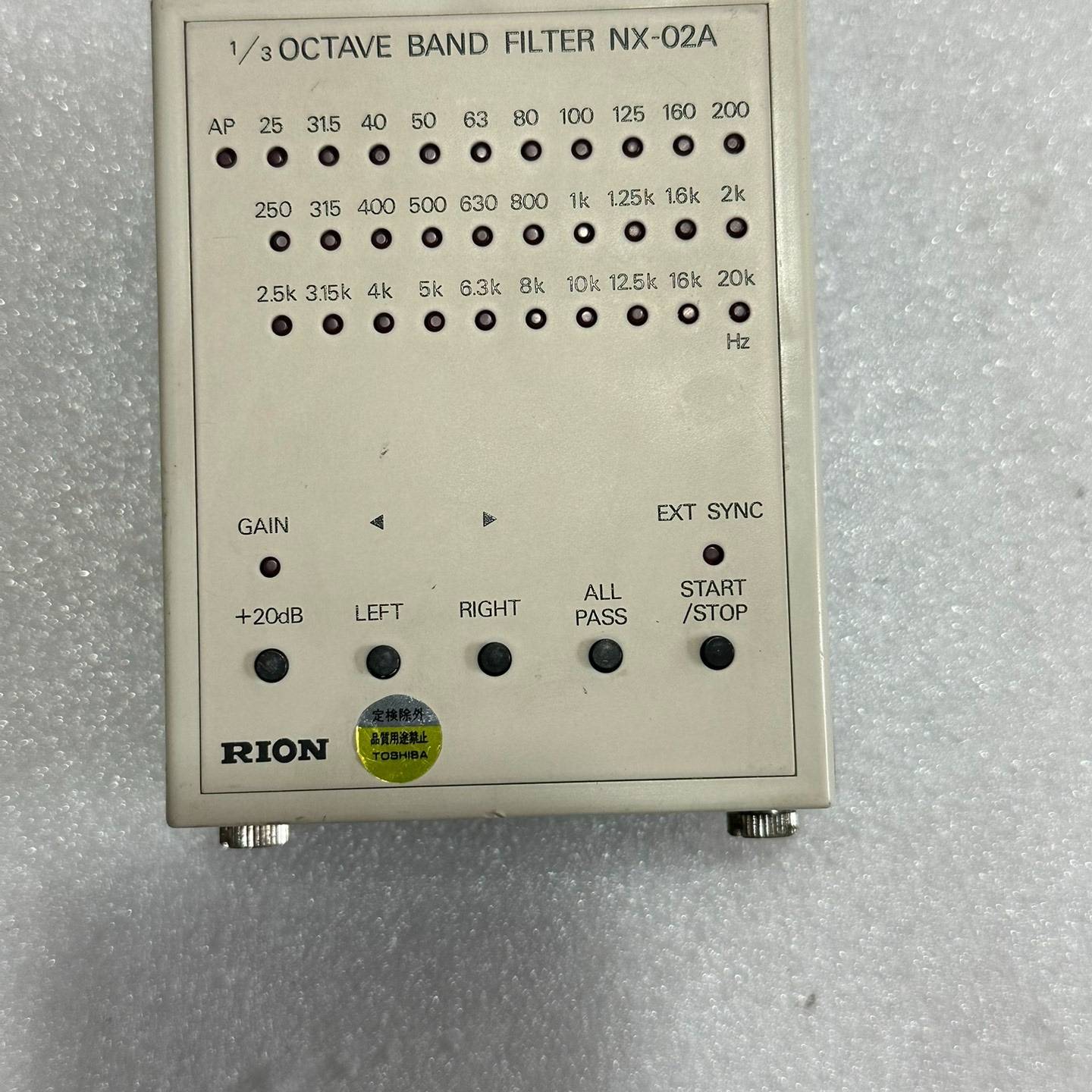 询价购-RION 1/3 OCTAVE BAND FILTER NX