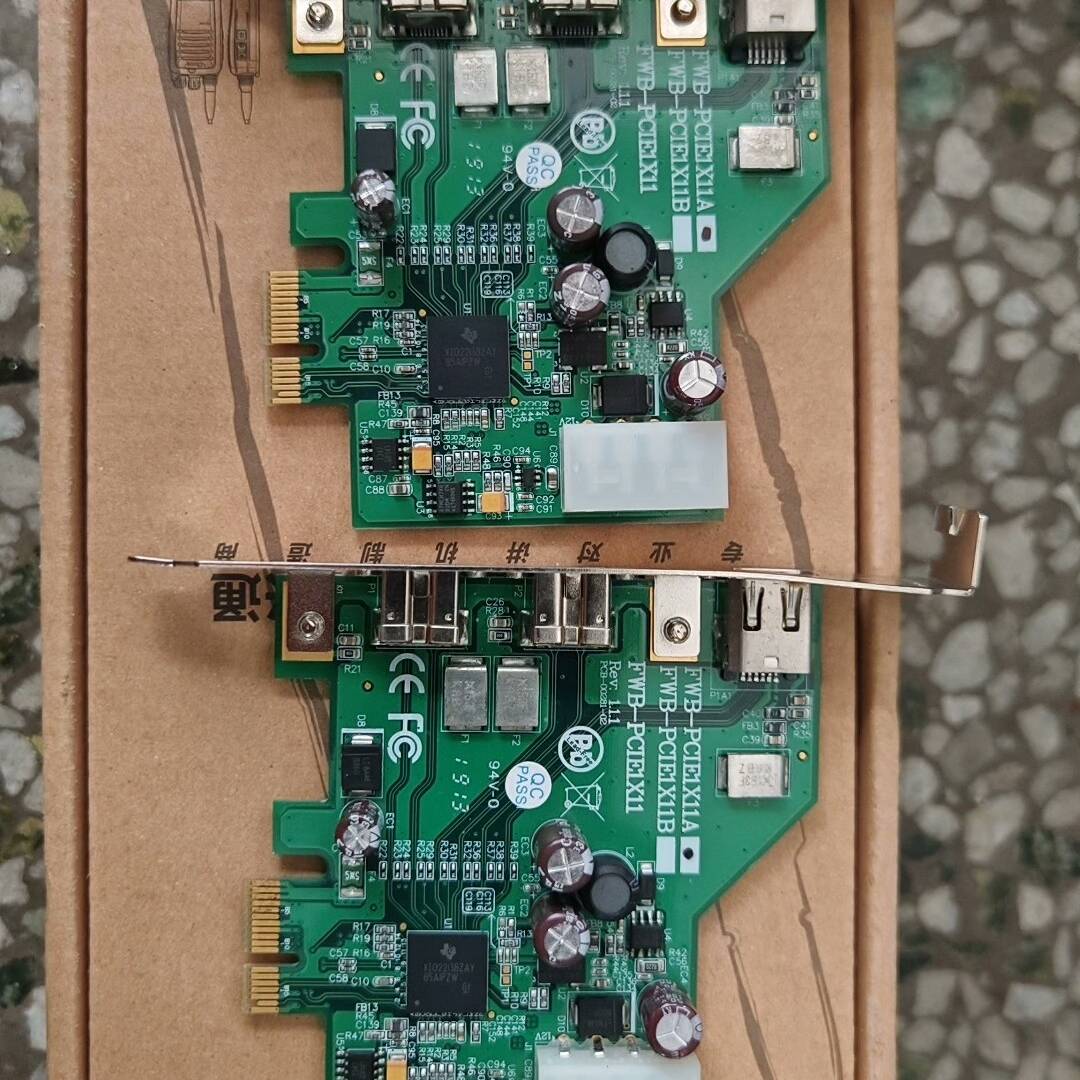 询价购-拆机FWB-PCIE1X11A 1394B采集卡实物图