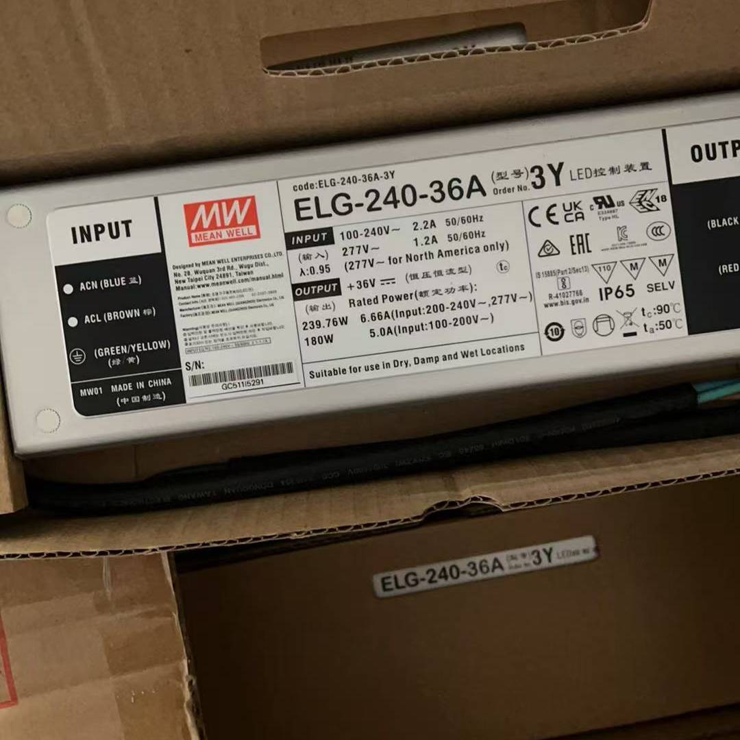 询价购-全新明纬ELG-240-36A防水LED电源，输出36V